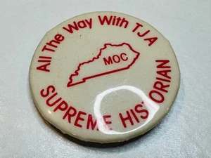Vintage VFW MOC Kentucky Supreme Historian All the Way with TJA Lapel Pin Button - Picture 1 of 2