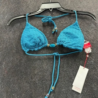 Top de natación triángulo RED CARTER para mujer talla S tinte índigo Foto 1 de 4