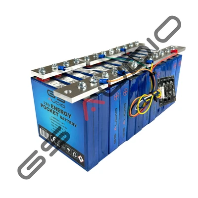 BATTERIA 40A - GS AUDIO 12*27 H11cm - 12 CELLE LTO - 14.4V + BMS E BARRE - Imagen 1 de 4