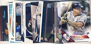 (17) Lote de tarjetas de novato 2010-2016 Topps Bowman cromadas Gary Sanchez todas diferentes - Imagen 1 de 1