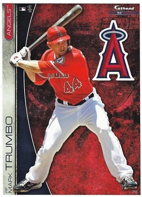 MARK TRUMBO ANAHEIM ANGELS LA FATHEAD TRADEABLES LOGO REMOVABLE STICKER 2013 #75 - Image 1 of 3