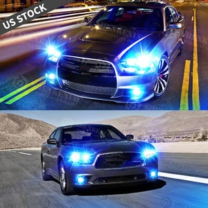 For Dodge Charger 2011-2013 2014 8000K LED Headlight Hi/Lo + Fog Lights 6x Bulbs - Picture 1 of 9