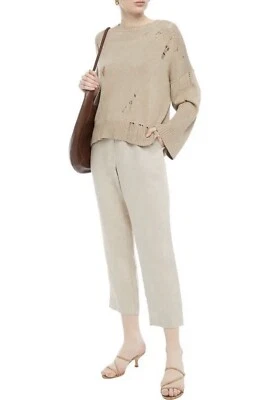 Algodón por otoño cachemir desgastado manga larga tejido en beige cálido talla L/UK14 Foto 1 de 4