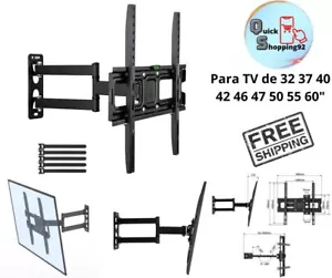 Soporte Para TV Con Movimiento Completo De 32 37 40 42 46 47 50 55 Y 60 Pulg - Picture 1 of 10