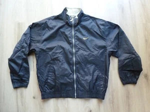 VTG 90's Nike Windbreaker Mens L Blue Embroidered Swoosh Logo Runner READ* - Picture 1 of 18