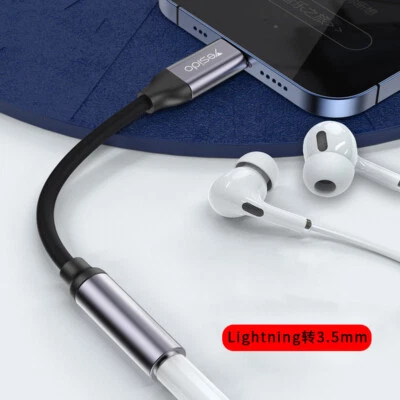 IPhone To Aux 3.5mm Aux Adapter Audio Converter For IPhone 13 12 11 X 7 8 14 Pro - Bild 1 von 4