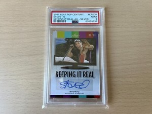 2011 Leaf Pop Century Signatures STEVE-O AUTO SILVER /10 (PSA 9) Zercool Jackass