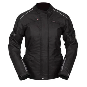 Spada Barn Q CE Ladies Waterproof Motorcycle Jacket Touring Motorbike Coat Black - Picture 1 of 12