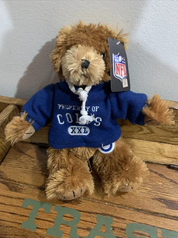 NFL Indianapolis Colts Bear Plush with Hoodie by Good Stuff Cover