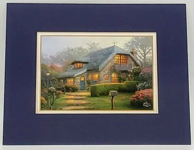 CASA DE CAMPO LILA DE THOMAS KINKADE IMPRESIÓN 8X10 PULGADAS CON CERTIFICADO DE AUTENTICIDAD F710891 Foto 1 de 2