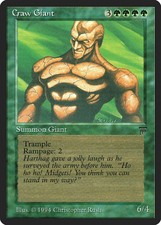 Craw Giant Legends PLD Green Uncommon MAGIC THE GATHERING MTG CARD ABUGames