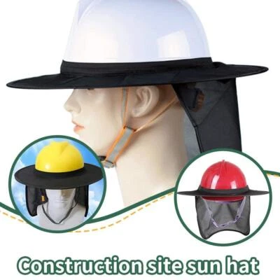 Summer Sunshade For Work Safety Helmet Cap Face And Sun Visor Protection H8 K3H5 - Image 1 of 4