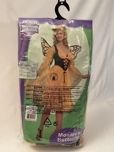 Neu Halloween Damen Monarch Schmetterling Kostüm Fantasy Flügel Verkleiden bis Größe 12 - Bild 1 von 7