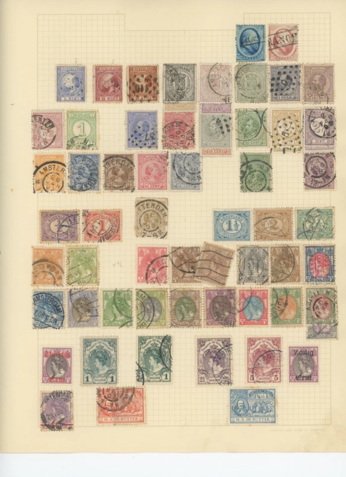 Netherlands stamp collection and Dutch used 495 stamps  duplicates cv 455 (mb33 - Image 1 of 4
