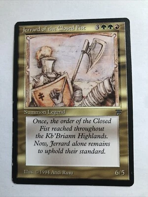 Jerrard Of The Closed Fist X1 Legends LP Condition See Pics Front Back - Image 1 of 4