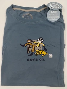 Camiseta Life is Good Hombre Manga Corta Dormir Juego de Fútbol Talla M Nueva con Etiquetas Envío Gratis - Imagen 1 de 4