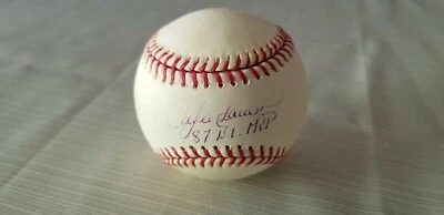 HOF Andre Dawson Signed OML Baseball COA  w/ "87 N.L. MVP" Inscription, Expos  - Image 1 of 4