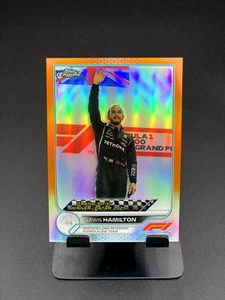 Topps 2022 cromo Fórmula 1 naranja refractor Lewis Hamilton/25 #170 - Imagen 1 de 2