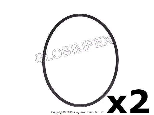 Juego de 2 sellos de llanta de faros izquierda y derecha para Porsche '56-'65 O.E.M. Foto 1 de 1