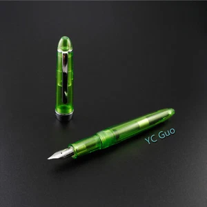 Jinhao 992 Transparent Demonstrator Füllfederhalter Schraubverschluss feine Feder grün - Bild 1 von 7