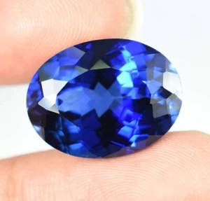 Blue Sapphire Certified Natural 47 Ct Oval Cut Loose Gemstone Free Shipping - Picture 1 of 8