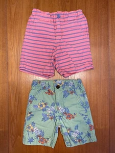 Boys size 4t BabyGap Shorts Lot Striped Hawaiian Tiki - Picture 1 of 9