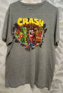 Primark Crash Bandicoot T-Shirt Large - Grey - Imagen 1 de 2