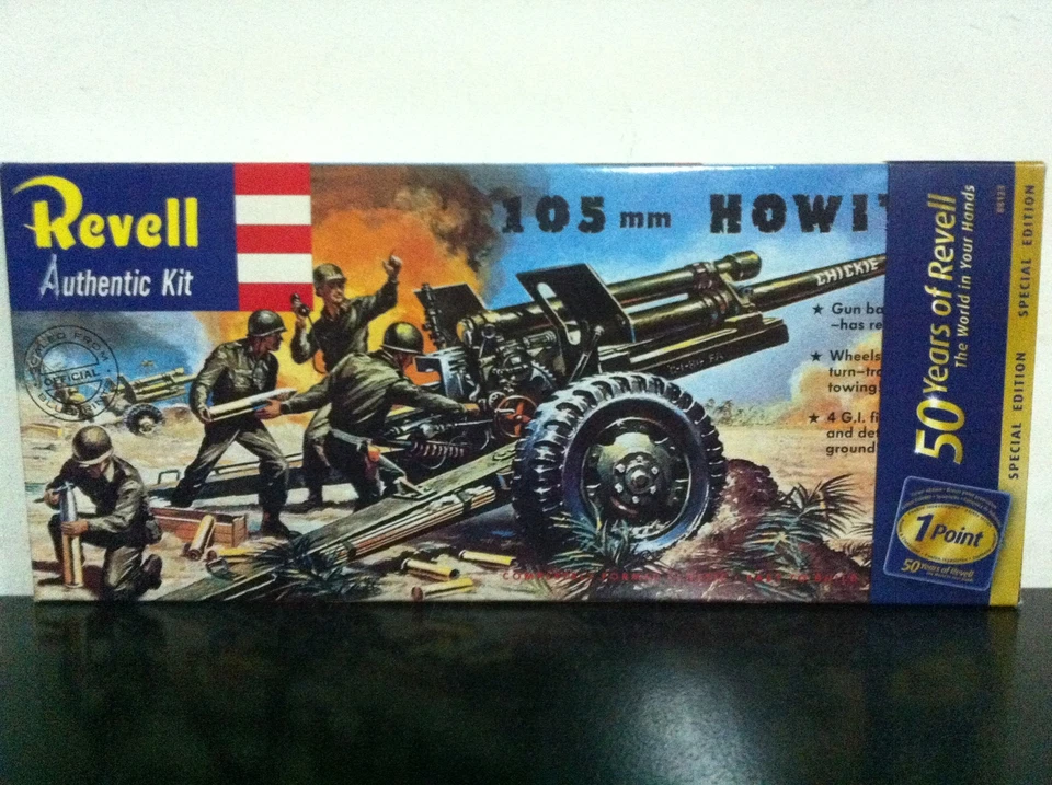 Revell 50° Anniversario Kit di Montaggio H-539 105mm HOWITZER MIB, 2006 - Immagine 1 di 1