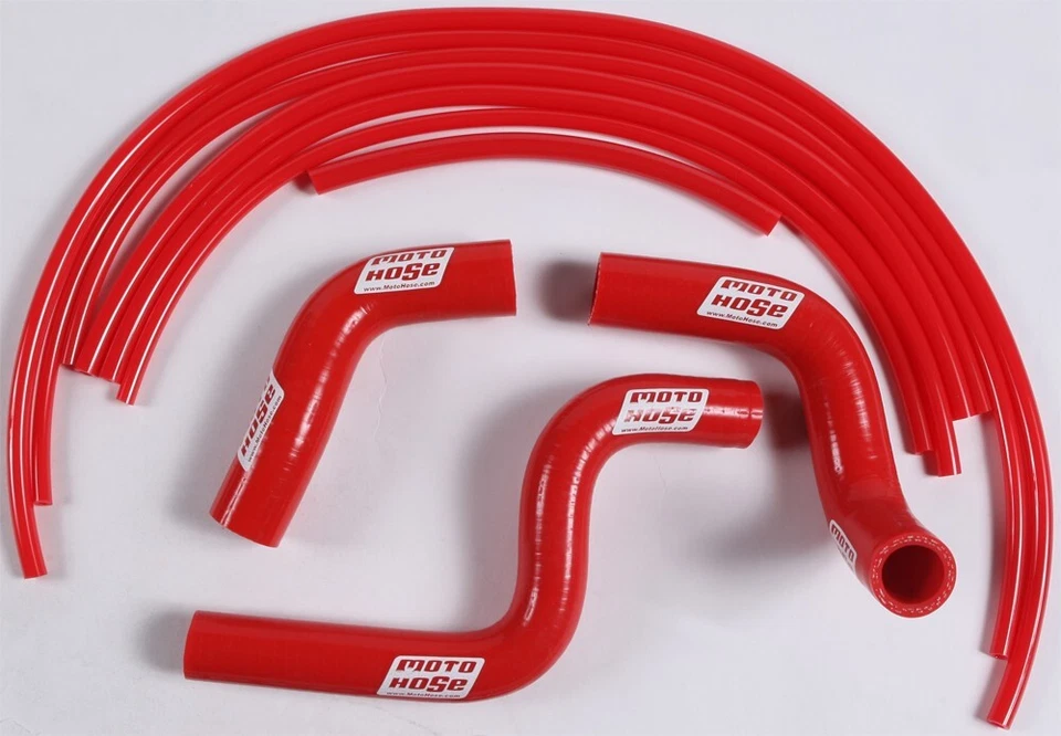 Moto Hose RED Silicone Radiator Hose Kit Kawasaki Kx100 2014-2021 / Kx85 2014-23 — 第 1/1 张图片