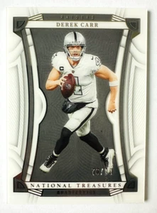 2022 National Treasures Derek Carr Acetate Parallel Card SP #/99 Raiders Star! - Picture 1 of 3