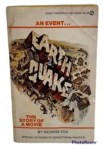 Earthquake The Story of a Movie Paperback 1974 Fox 24 pgs Photos Heston Gardner - Imagen 1 de 12