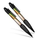 Set of 2 Matching Pens - Cute Monsoon Dhole Fox Dog #3480