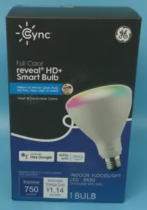 GE Cync 93130127 Full Color Reveal HD+ Smart Bulb Model CLEDR309CDRV-OT - Picture 1 of 4