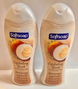 2 Softsoap Coconut Butter Scrub Exfoliating Body Wash 20 Fl Oz Each - Picture 1 of 6