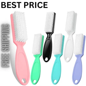 (6 Count) Nail Cleaning Brush Handle Grip - Fingernail Scrub Cleaning FAST SHIP - Picture 1 of 7