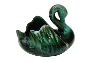 Canadian Swan posy bowl late 20th Century stylish Blue Mountain Pottery - Picture 1 of 9