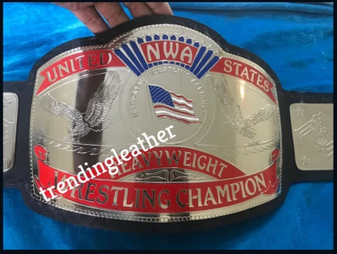 NWA UNITED STATES HEAVYWEIGHT WRESTLING CHAMPIONSHIP BELT ADULT SIZE Cover