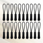  40 Pcs Zipper Tags Cord Metal Pulls Black Zipties Lengthen Bags