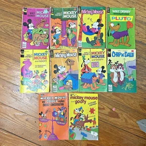 Lote de 10 cómics de colección de Disney Mickey Mouse Goofy Pluto Chip Dale Energy Promo - Imagen 1 de 10