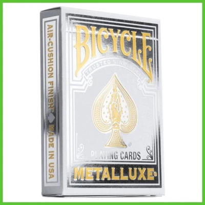 Mazzo di Carte Bicycle Metalluxe Silver da Gioco Poker Collezione Playing Cards - Immagine 1 di 3