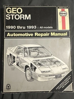 Geo Storm 1990 a 1993 Haynes manual de reparación 40030 (bb43) Foto 1 de 4