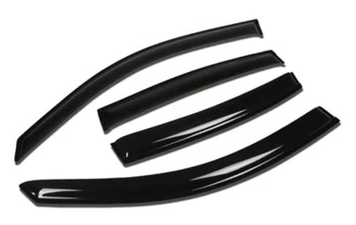  Deflector de visera de ventana de ventilación de 4 piezas protector de lluvia/sol, humo oscuro, compatible con  Foto 1 de 2