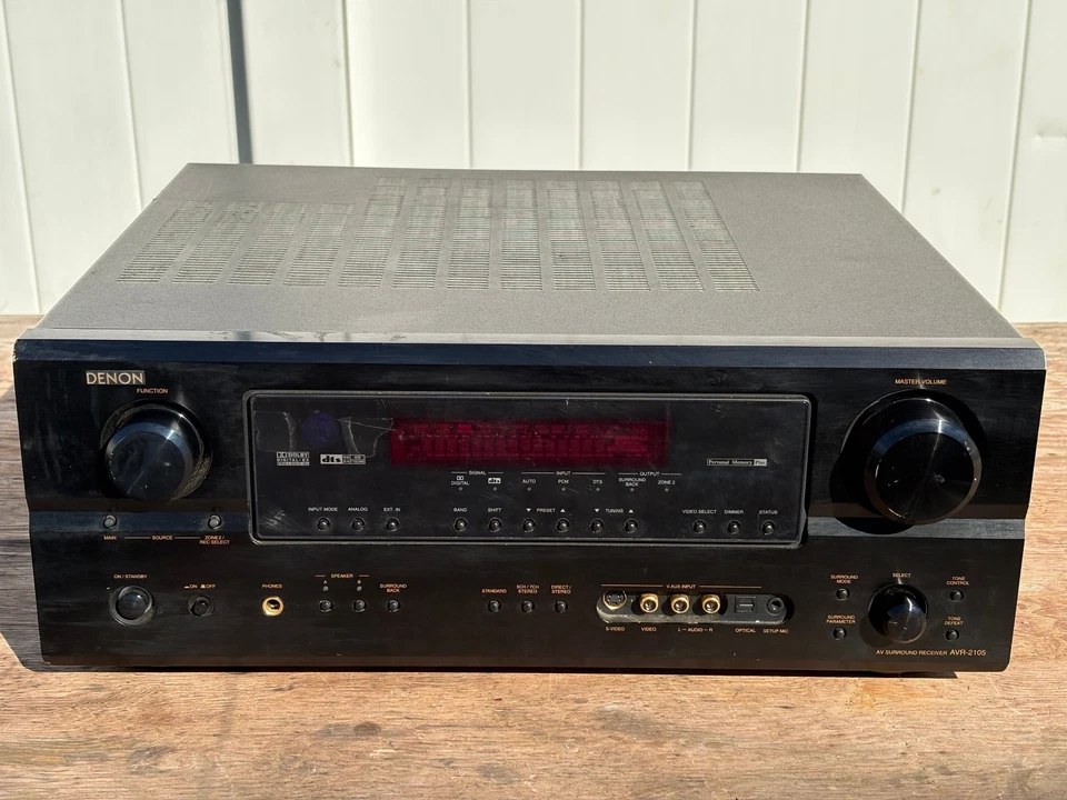 TESTED WORKING Denon AVR-2105 7.1 Channel Audio Video Theater Surround Receiver - Image 1 of 4