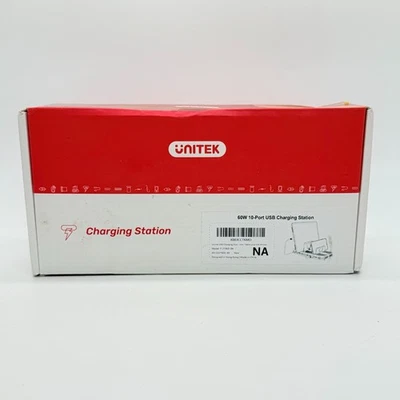 Unitek Multi Charging Station, 10-Port USB Charger for Pack of 1, 60W,White - Image 1 of 4