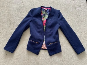 Girls Ted Baker Blue Jacket Coat Age 12-13 Years - Picture 1 of 4