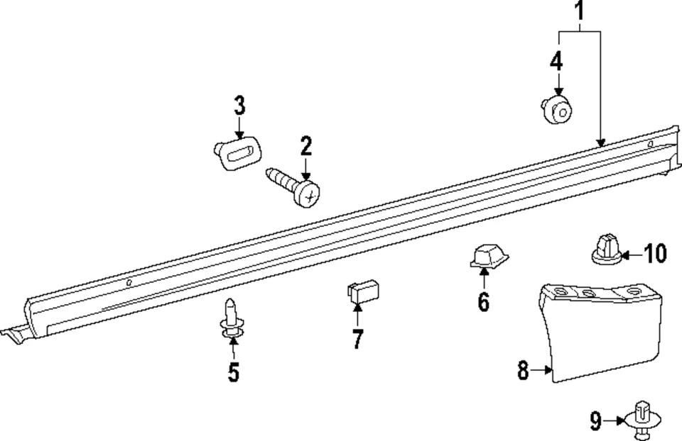 Clip de moldura basculante original Lexus 90467-22017 Foto 1 de 1