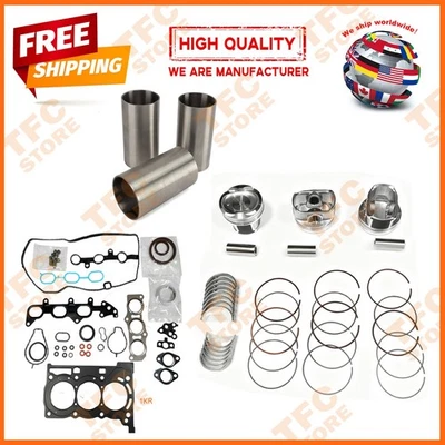 OVERHAUL REBUILD KIT FITS TOYOTA 1KR 1KR-FE AYGO BELTA PASSO VITZ YARIS 1.0 LTR - Image 1 of 4