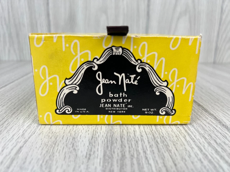 Polvo de baño perfumado Jean Nate de colección con soplo 9 oz nuevo stock antiguo Foto 1 de 4