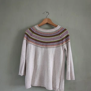 Seasalt Palurrian Cove Organic Cotton Jumper Fairisle Long Sleeved UK8 - Picture 1 of 24