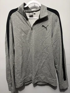PUMA Sweatshirt (top) Gray & Black 1/4 Zip Size XL 56/58 - Picture 1 of 3